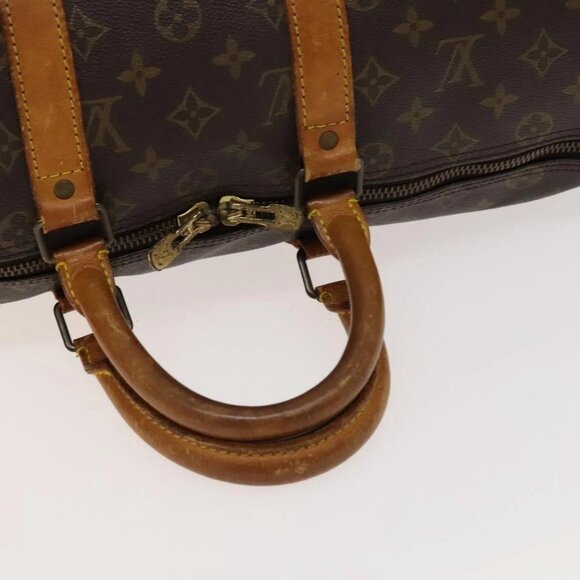 LOUIS VUITTON Monogram Keepall Bandouliere 45 Boston Bag M41418 LV Auth 137951 - Picture 8 of 16